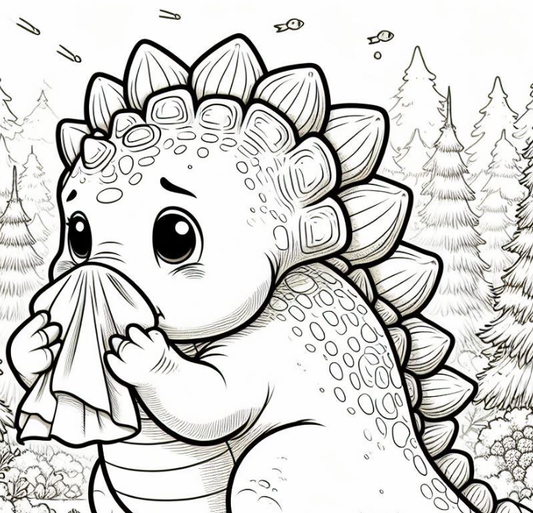 78 MEGA Dinosaur Colouring pages