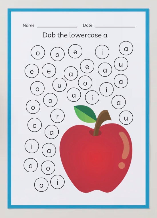 Preschool Alphabet Work booklet - Aged 3-5years