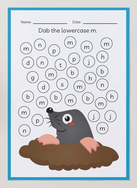 Preschool Alphabet Work booklet - Aged 3-5years