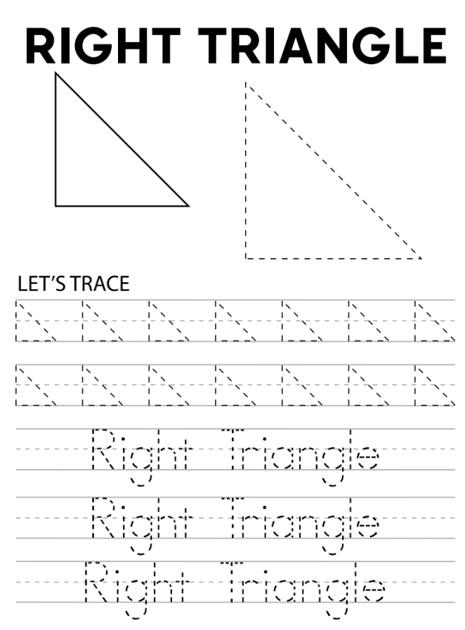 Trace Worksheet - Lines and Shapes