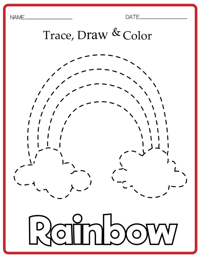 Trace Worksheet - The Weather