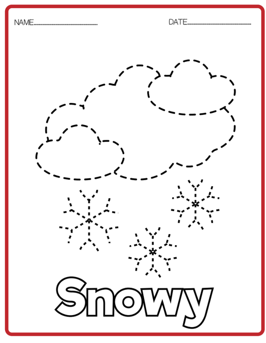 Trace Worksheet - The Weather