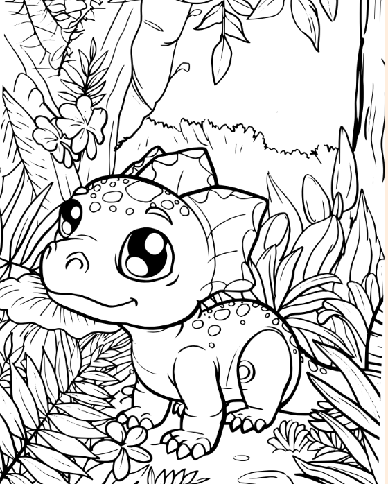 Dinosaur Colouring pages