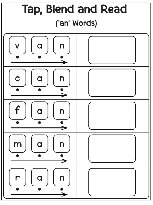 CVC Words Worksheets