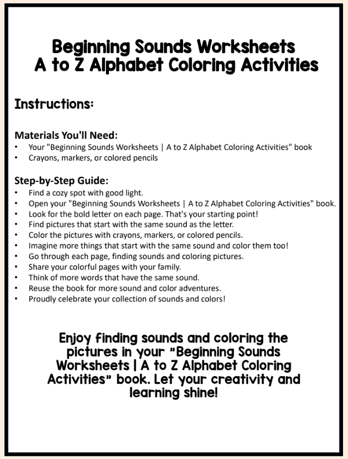 Alphabet activity worksheets