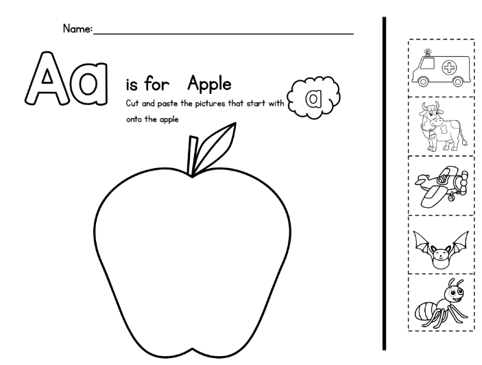 Alphabet Beginning Sounds Worksheets