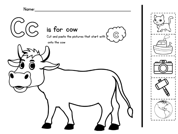 Alphabet Beginning Sounds Worksheets